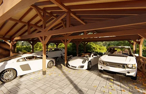 Навес для восьми машин ФЕНИКС — Фото 4