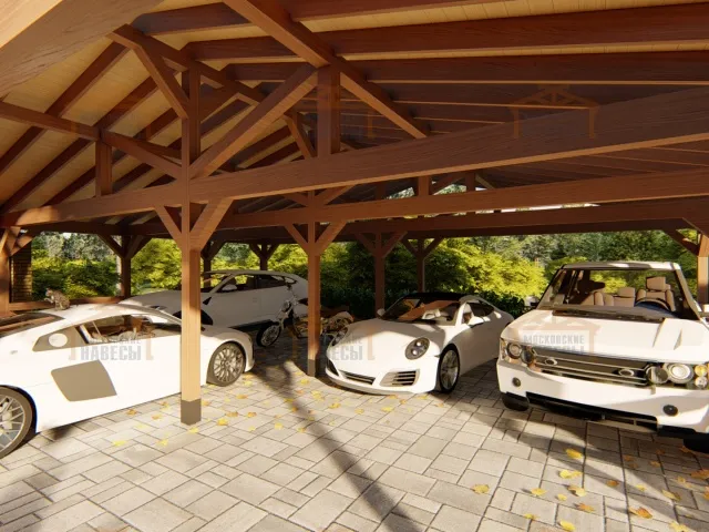 Навес для восьми машин ФЕНИКС — Фото 4