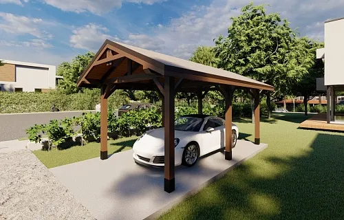 Навес для одного автомобиля УНО — Фото 4