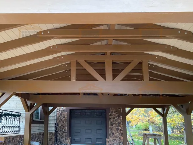 Навес для двух машин АЛЬПИЙСКИЙ — Фото 4