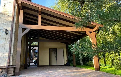 Навес с хозблоком ОРИОН — Фото 4