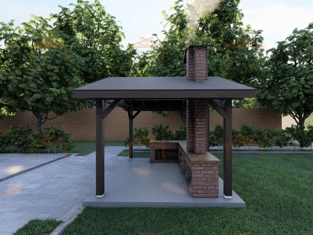 НАВЕС ДЛЯ БАРБЕКЮ АСТРА — Фото 3