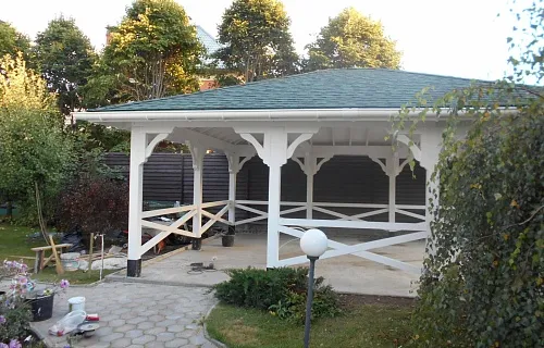 Навес для двух машин РЕНЕССАНС — Фото 5