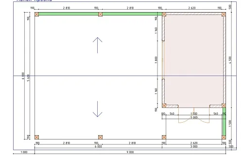 Деревянный навес для машин с хозблоком ЭЛЛАДА — Фото 6