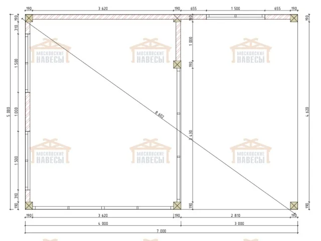 Застекленная беседка БУРЕВЕСТНИК — Фото 7