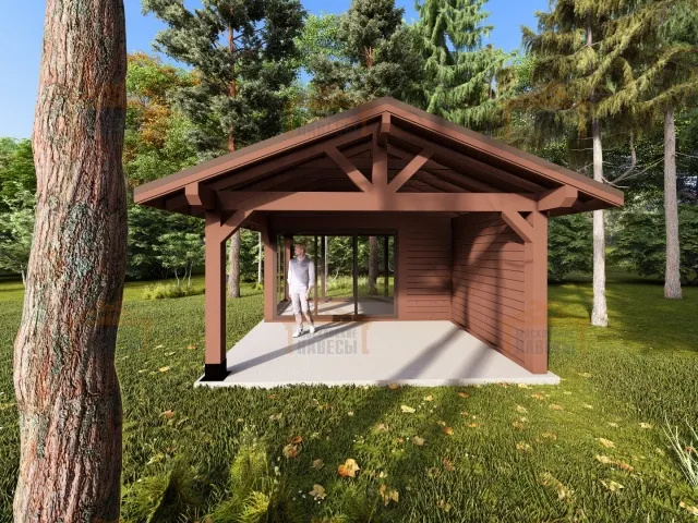 Застекленная беседка БУРЕВЕСТНИК 2.0 — Фото 11