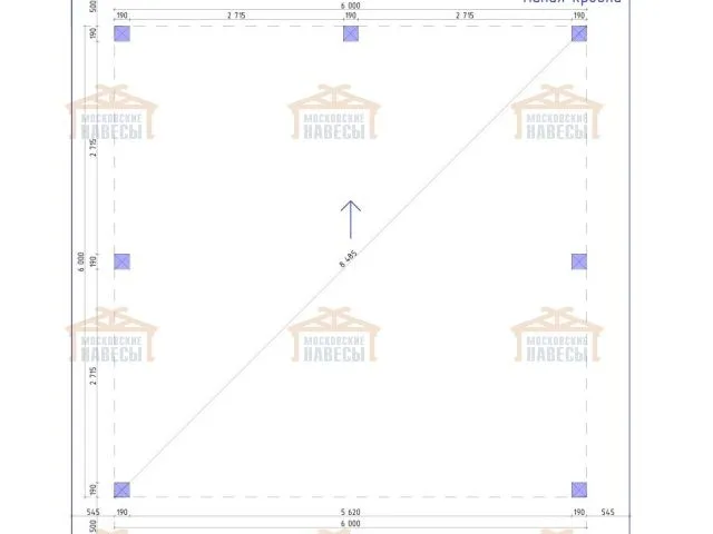 Навес для двух машин ФЛЭТ 3.0 — Фото 7
