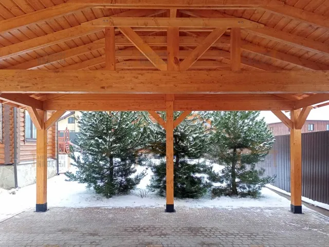 Навес из клееного бруса БОНАПАРТ — Фото 4