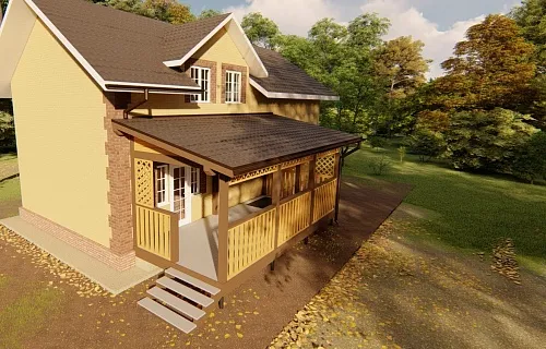 ВЕРАНДА ИЗ ДЕРЕВА ВЕКТОР — Фото 5