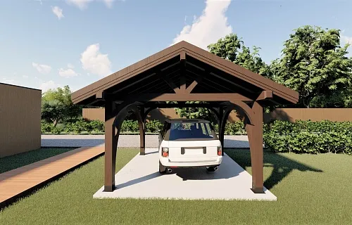 НАВЕС С ГНУТОКЛЕЕНЫМИ БАЛКАМИ КЕНТУККИ — Фото 4