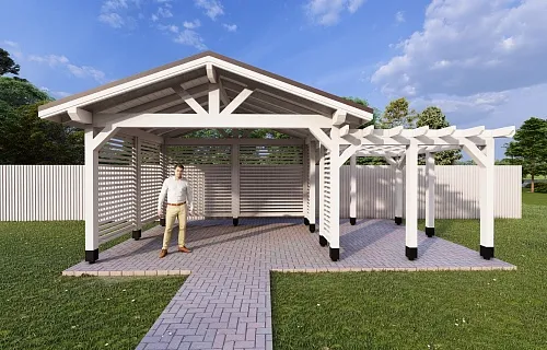 НАВЕС-БЕСЕДКА АДРИЯ 2.0 — Фото 8