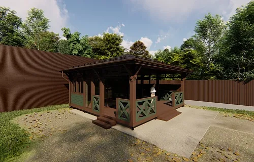 Застекленная беседка ГРАФСКАЯ ПРИСТАНЬ 2.0 — Фото 9