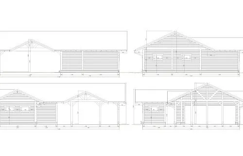 Навес для двух машин с хозблоком ГОРКИ — Фото 10