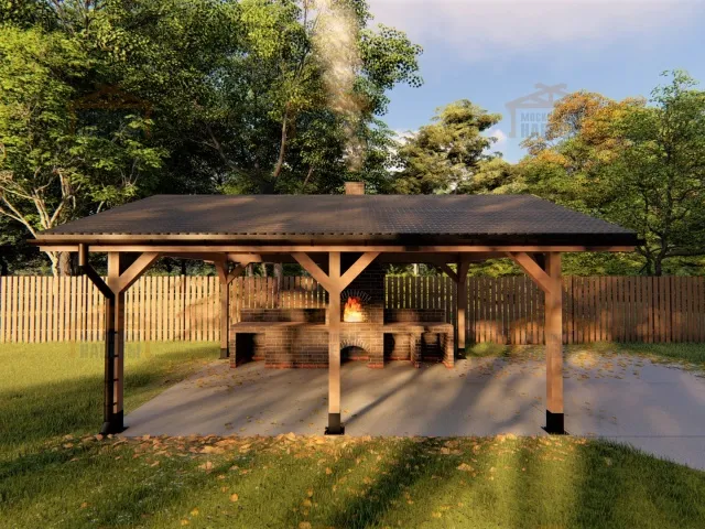 НАВЕС ДЛЯ БАРБЕКЮ ГЕНЕРАЛЬСКИЙ — Фото 8