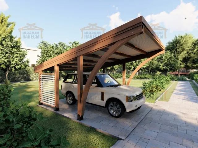 НАВЕС С ГНУТОКЛЕЕНЫМИ БАЛКАМИ КЕМБРИДЖ — Фото 2