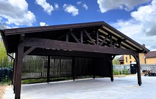 Навес для трех машин ТРИО — Фото 11