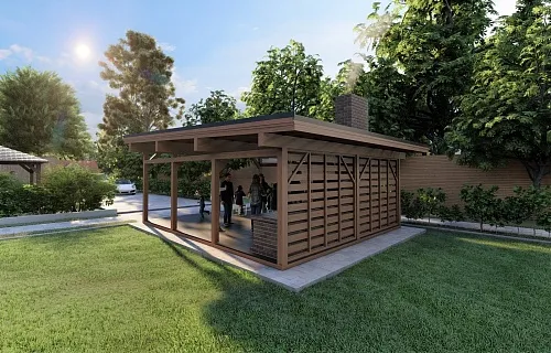 НАВЕС ДЛЯ БАРБЕКЮ НОРМАНДИЯ — Фото 2