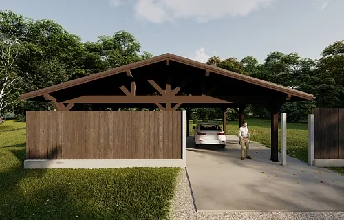 Деревянный навес ЭРМИТАЖ — Фото 7