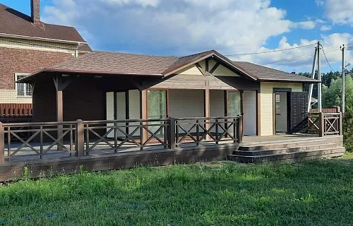 Застекленная беседка с хозблоком САКСОНИЯ 2.0 — Фото 2