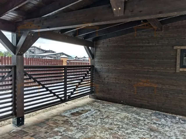 Навес односкатный с хозблоком УСАДЬБА — Фото 3