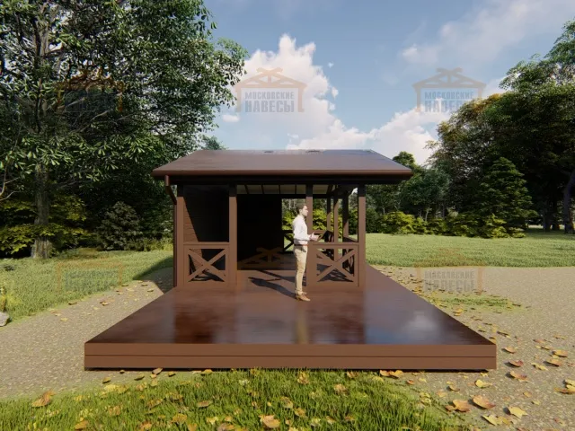 НАВЕС-БЕСЕДКА ПРОМЕТЕЙ MAXI — Фото 3