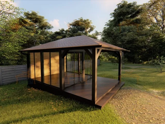 Застекленная беседка АДМИРАЛ — Фото 6