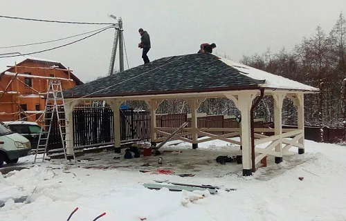 Навес для двух машин РЕНЕССАНС — Фото 8