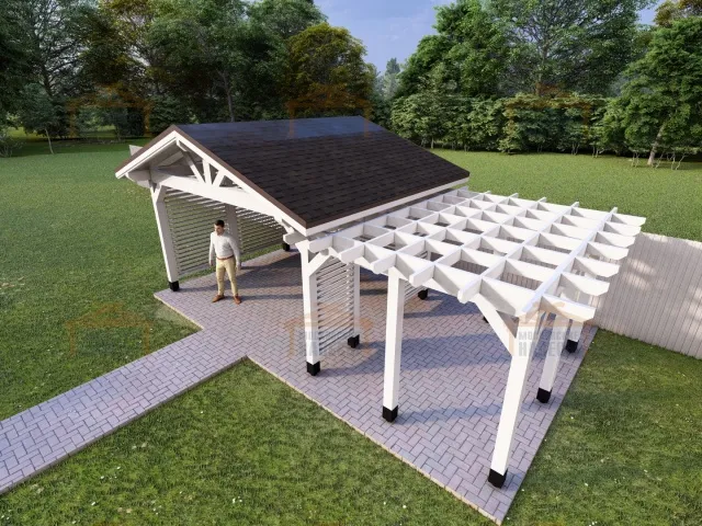 НАВЕС-БЕСЕДКА АДРИЯ 2.0 — Фото 9