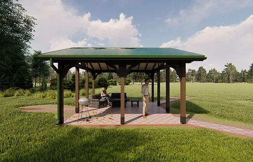 НАВЕС ДЛЯ БАРБЕКЮ ТЕРРА — Фото 6