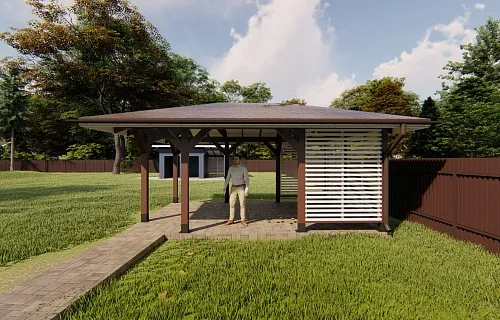 НАВЕС-БЕСЕДКА АРИАДА — Фото 4