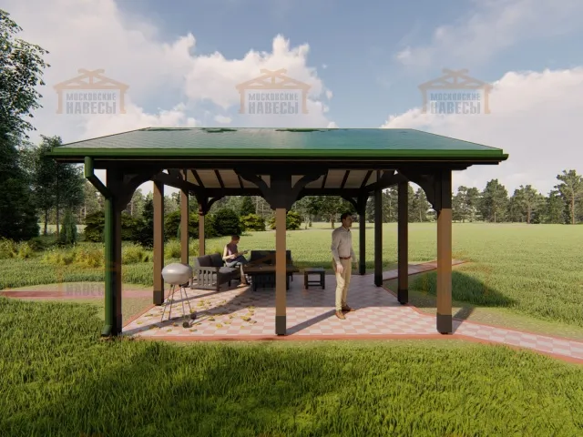 НАВЕС ДЛЯ БАРБЕКЮ ТЕРРА — Фото 6