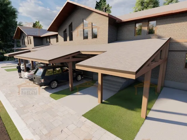 Навес для машин ТАУНХАУС — Фото 2