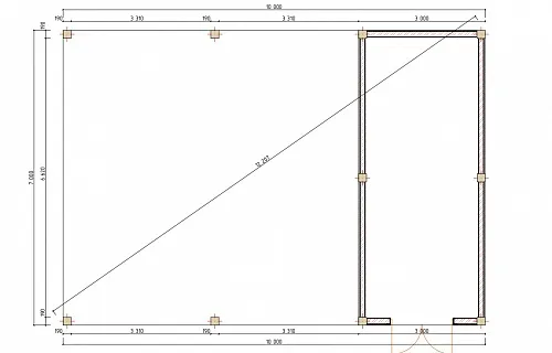 Навес для двух машин с хозблоком РИВЬЕРА 2.0 — Фото 10