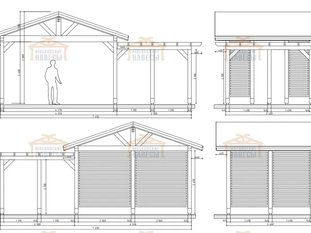 НАВЕС-БЕСЕДКА АДРИЯ 2.0 — Фото 7