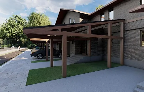 Навес для машин ТАУНХАУС — Фото 3