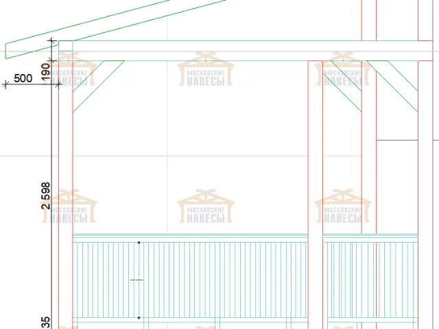 ДЕРЕВЯННАЯ ВЕРАНДА К ДОМУ ОМЕГА — Фото 9