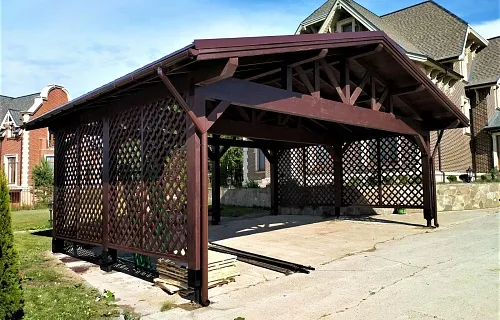 Навес для 3ех машин ВЕСТА 2.0 — Фото 6