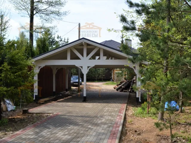 Навес для двух машин НАПОЛЕОН — Фото 7