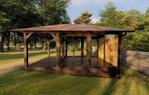 Застекленная беседка АДМИРАЛ — Фото 5