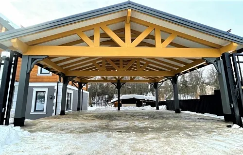 Навес для двух машин НАПОЛЕОН — Фото 5