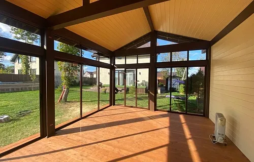 Застекленная беседка с хозблоком ЖАСМИН — Фото 3