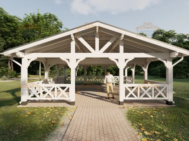 НАВЕС-БЕСЕДКА АРКТИКА — Фото 10