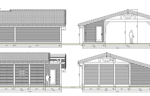 Навес для двух машин с хозблоком ИСТРА — Фото 4