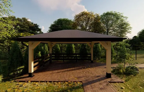 НАВЕС-БЕСЕДКА ТИТАН — Фото 5