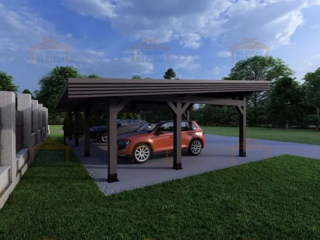 Навес для двух машин РОНДО 2.0 — Фото 6