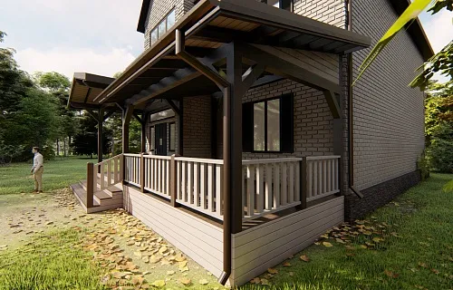 ВЕРАНДА К ДОМУ ГРАЦИЯ — Фото 8