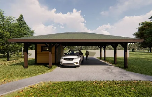 Навес с хозблоком АРИЗОНА — Фото 7