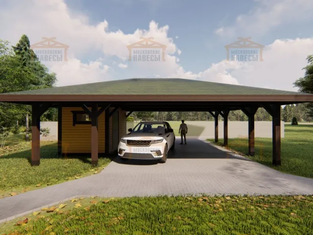 Навес с хозблоком АРИЗОНА — Фото 7