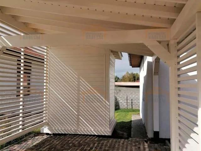 Навес для одной машины с хозблоком МОНАКО — Фото 4