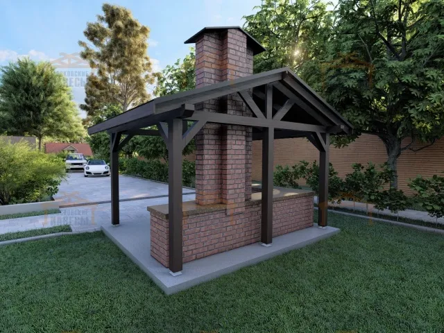 НАВЕС ДЛЯ БАРБЕКЮ АСТРА — Фото 2